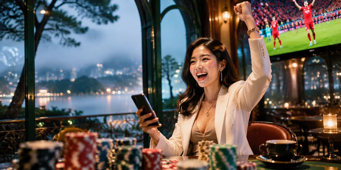 Người dùng xem kèo bóng đá tại quán cà phê Đà Lạt